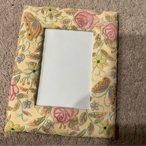 Vintage Ceramic Ridgewood Carved Photo Frame NWT
